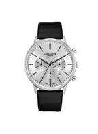 ساعة لي كوبر الرجالية متعددة الوظائف ذات مينا فضي - LC08043.331