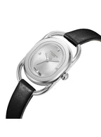 ساعة لي كوبر النسائية التناظرية ذات المينا الفضية - LC08055.331