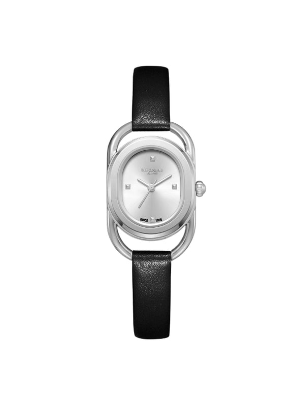 ساعة لي كوبر النسائية التناظرية ذات المينا الفضية - LC08055.331