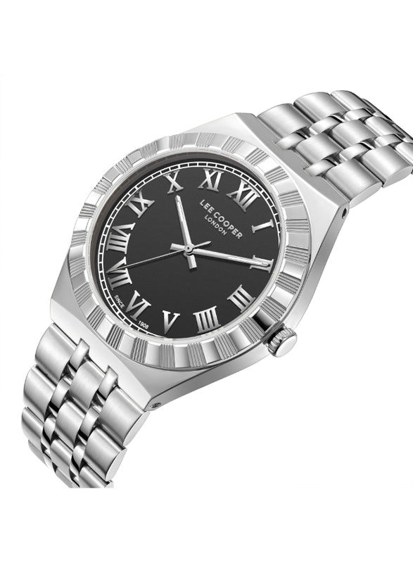 LEE COOPER Men's Analog Black Dial Watch - LC08060.350