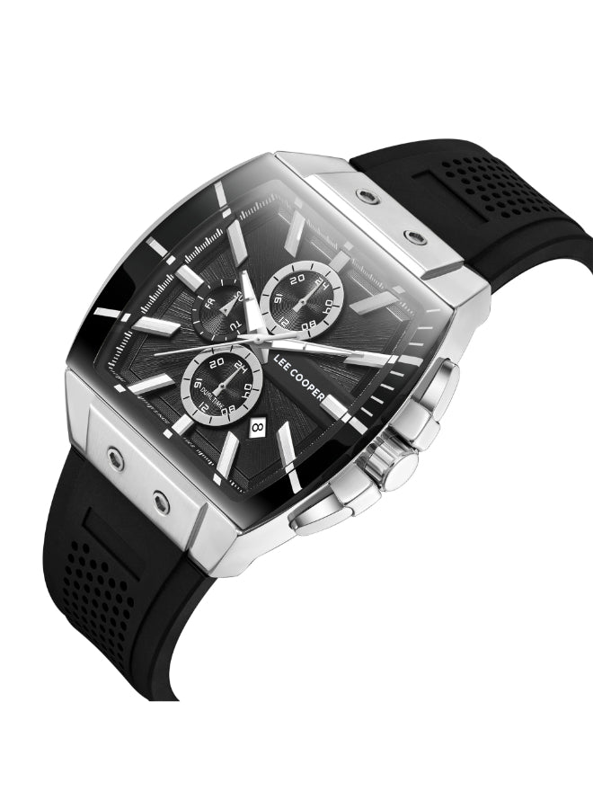 LEE COOPER Men's Multi Function Black Dial Watch - LC08081.351