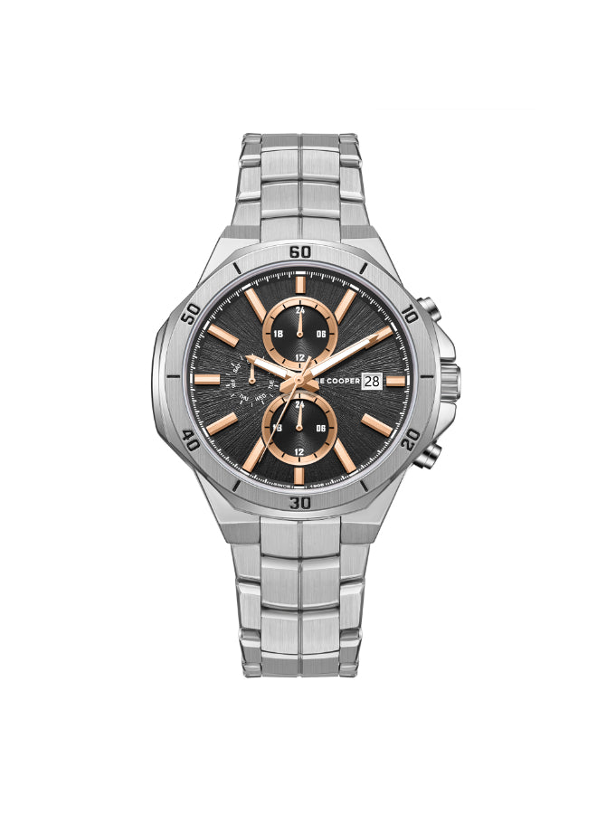 LEE COOPER Men's Multi Function Dark Brown Dial Watch - LC08087.340