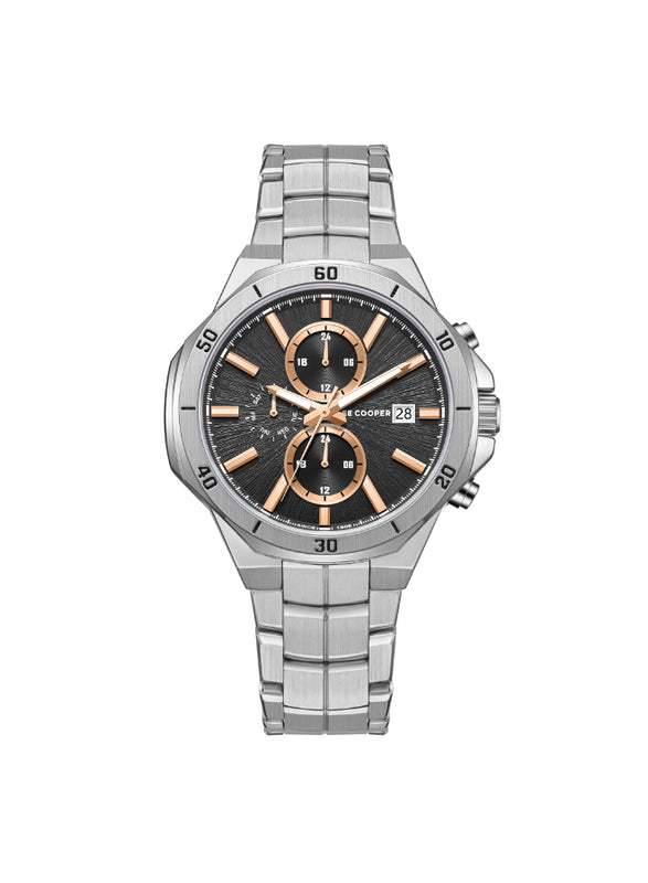 LEE COOPER Men's Multi Function Dark Brown Dial Watch - LC08087.340