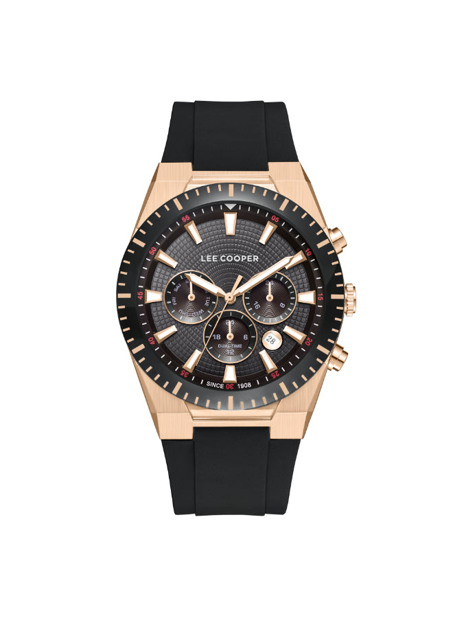 LEE COOPER Men's Multi Function Black Dial Watch - LC08088.451