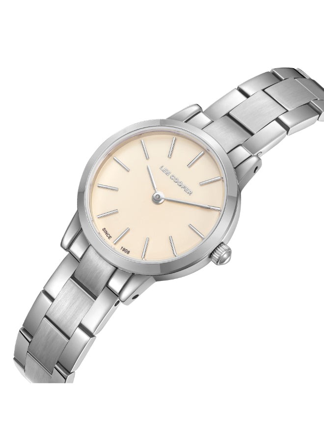 Lee Cooper Women's Analog Champagne Dial Watch - LC08098.310