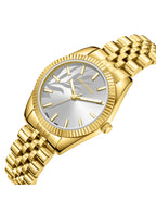 ساعة لي كوبر النسائية التناظرية ذات المينا الفضية - LC08102.130