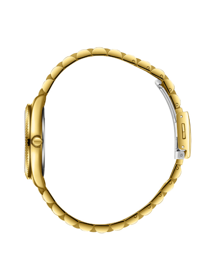 ساعة لي كوبر النسائية التناظرية ذات المينا الفضية - LC08102.130