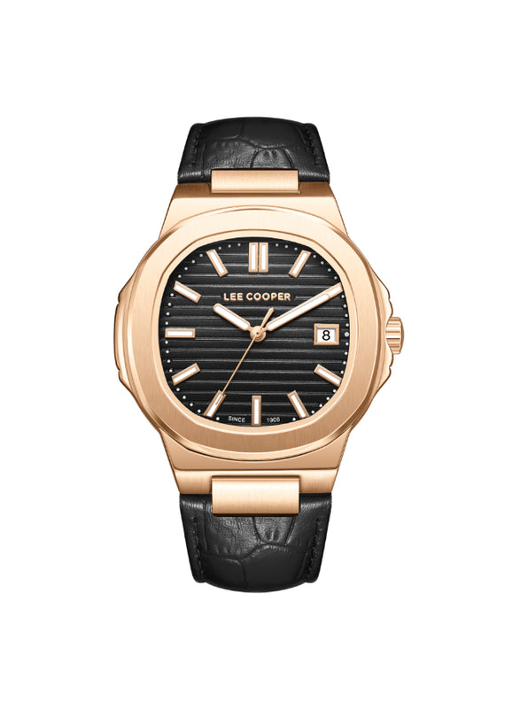 LEE COOPER Men's Analog Black Dial Watch - LC08108.451