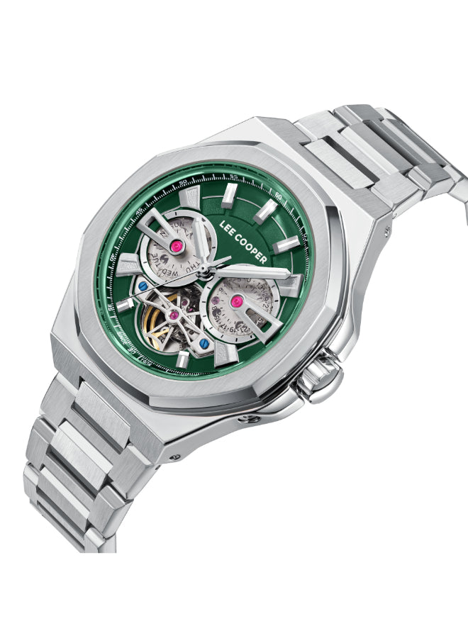 Lee Cooper Men's Automatic Dark Green Dial Watch - LC08124.370