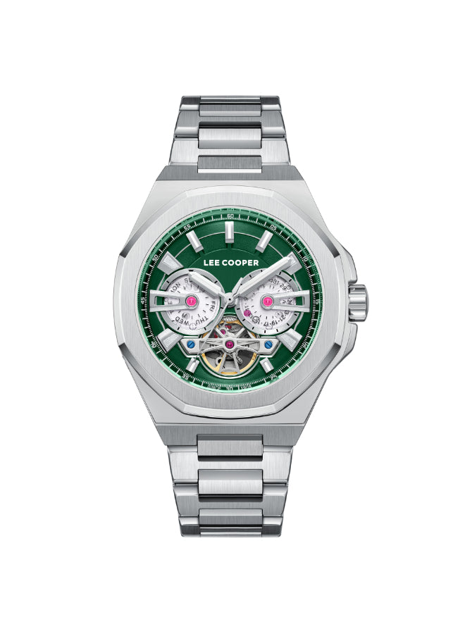 Lee Cooper Men's Automatic Dark Green Dial Watch - LC08124.370
