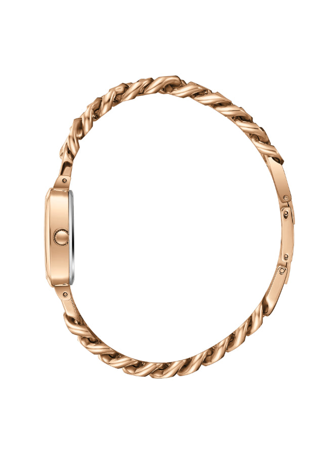 ساعة لي كوبر النسائية التناظرية ذات المينا المصنوع من عرق اللؤلؤ - LC08130.420