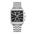 ساعة لي كوبر الرجالية متعددة الوظائف ذات المينا السوداء - LC08139.350