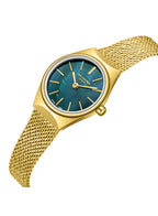 ساعة لي كوبر النسائية التناظرية ذات المينا الأزرق الداكن - LC08140.170