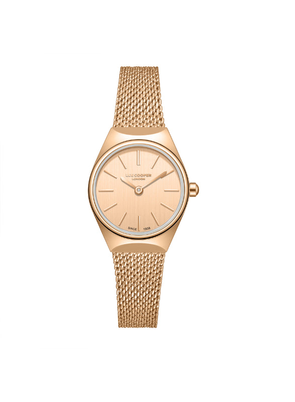 Lee Cooper Women's Analog Rose Gold Dial Watch - LC08140.410