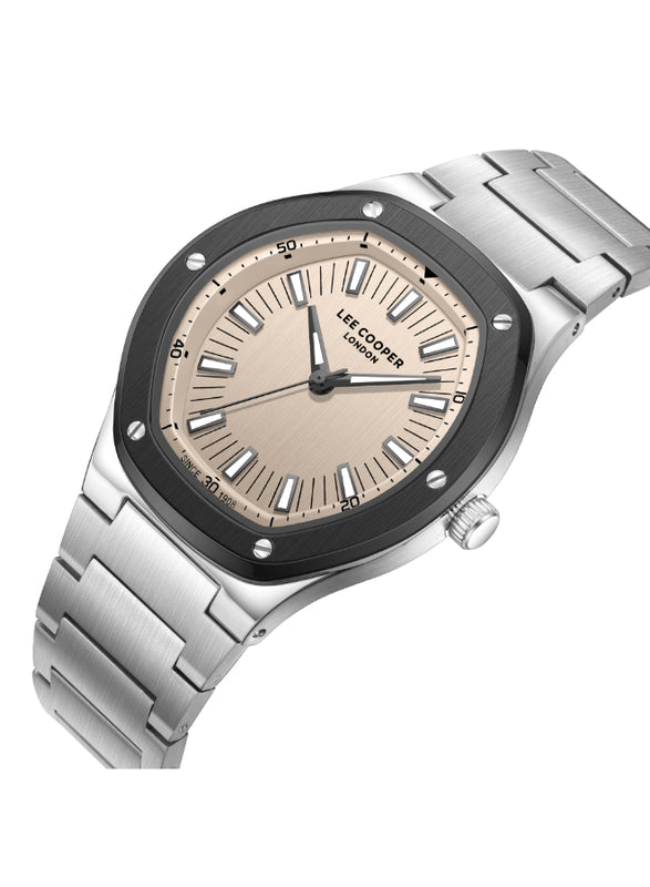 Lee Cooper Men's Analog Beige Dial Watch - LC08145.070