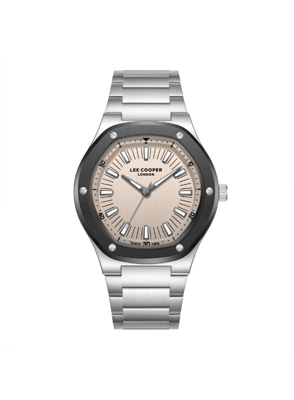 Lee Cooper Men's Analog Beige Dial Watch - LC08145.070