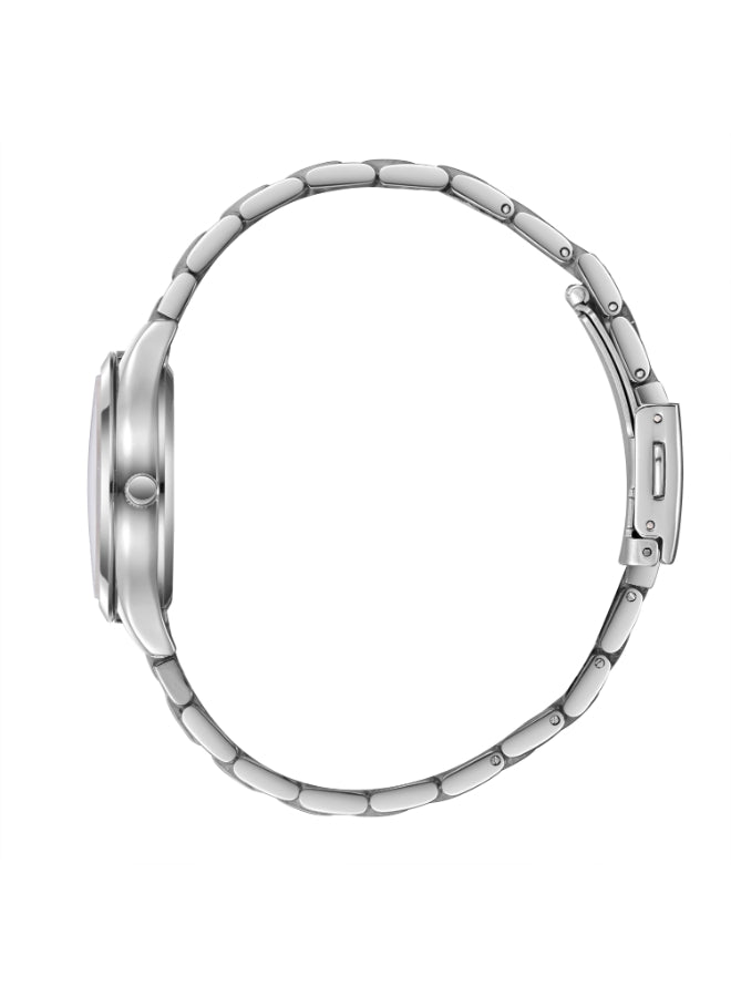 ساعة لي كوبر النسائية التناظرية ذات المينا الأزرق الداكن - LC08147.390