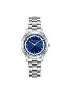 ساعة لي كوبر النسائية التناظرية ذات المينا الأزرق الداكن - LC08147.390