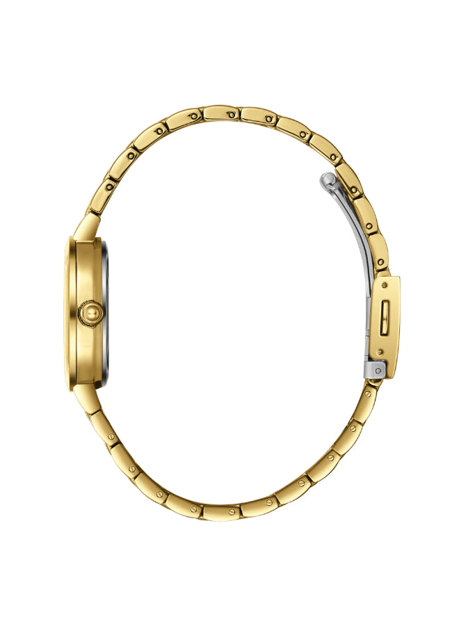 ساعة لي كوبر النسائية التناظرية ذات المينا الأخضر الداكن - LC08159.170