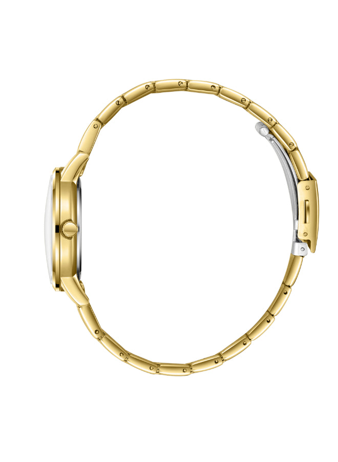 ساعة لي كوبر النسائية التناظرية ذات المينا الأخضر الداكن - LC08165.170