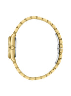 ساعة لي كوبر النسائية التناظرية ذات المينا المصنوع من عرق اللؤلؤ - LC08167.120