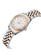 ساعة لي كوبر النسائية التناظرية ذات المينا المصنوع من عرق اللؤلؤ - LC08167.520