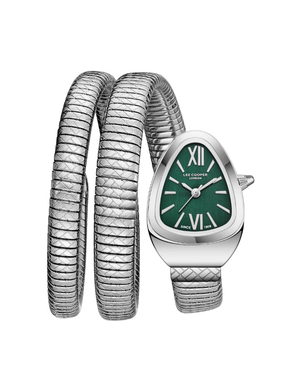 Lee Cooper Women's Analog Dark Green Dial Watch - LC08173.370