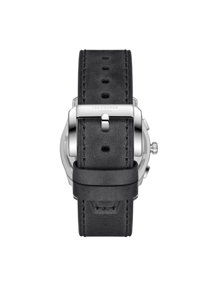 ساعة لي كوبر الرجالية متعددة الوظائف بمينا أزرق داكن - LC08178.399