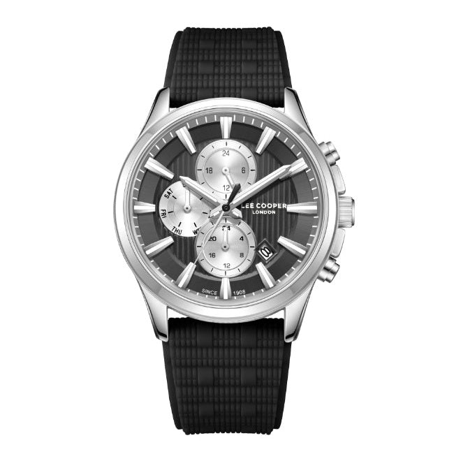 ساعة لي كوبر الرجالية متعددة الوظائف ذات مينا رمادي - LC08183.361