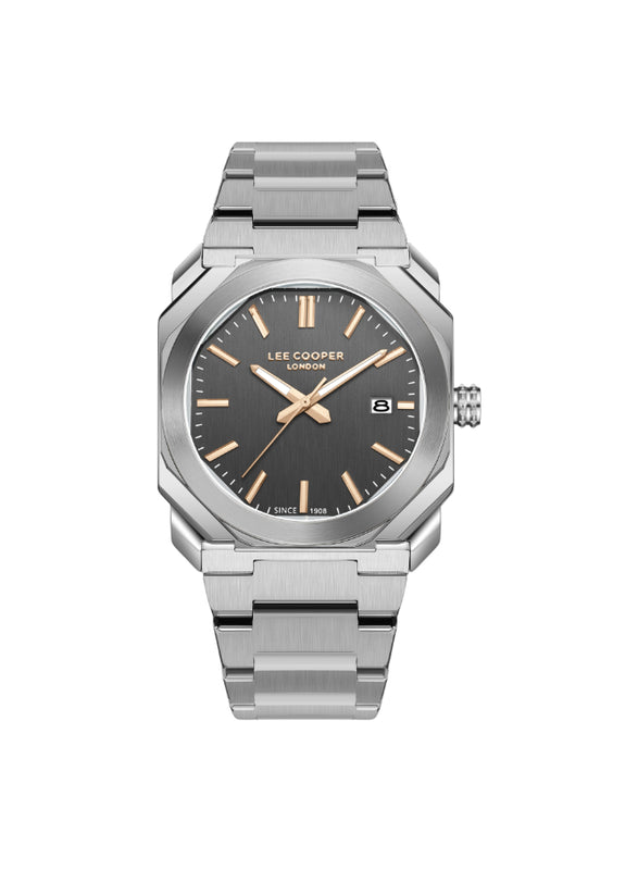 Lee Cooper Men's Analog Grey Dial Watch - LC08185.360