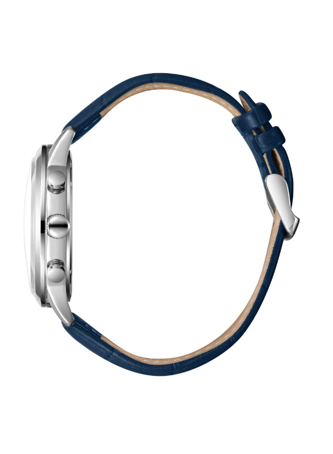 ساعة لي كوبر الرجالية متعددة الوظائف بمينا أزرق داكن - LC08186.399