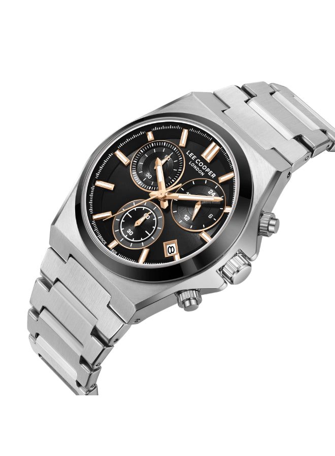 Lee Cooper Men's Multi Function Black Dial Watch - LC08188.650