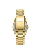 ساعة لي كوبر النسائية التناظرية ذات المينا الأخضر الداكن - LC08190.170