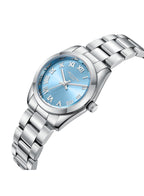 ساعة لي كوبر النسائية التناظرية ذات المينا الأزرق الفاتح - LC08190.300