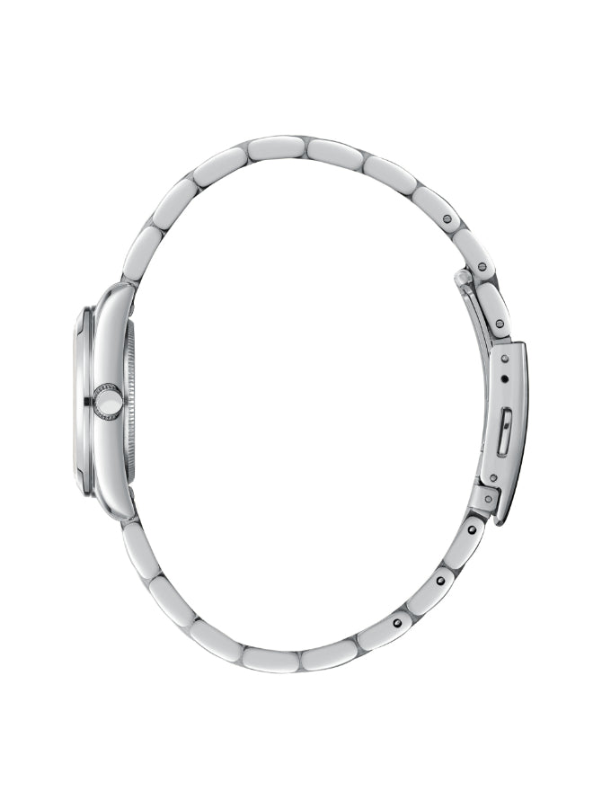 ساعة لي كوبر النسائية التناظرية ذات المينا الأزرق الفاتح - LC08190.300