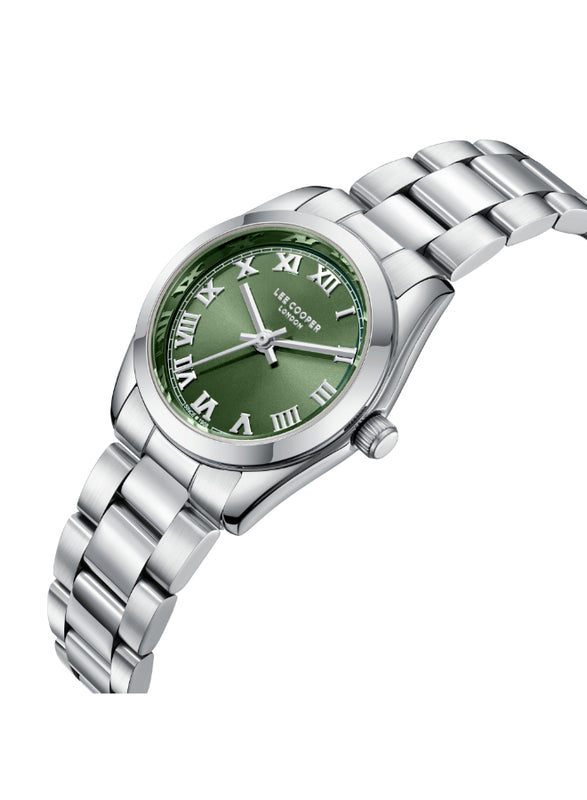 Lee Cooper Women's Analog Dark Green Dial Watch - LC08190.370