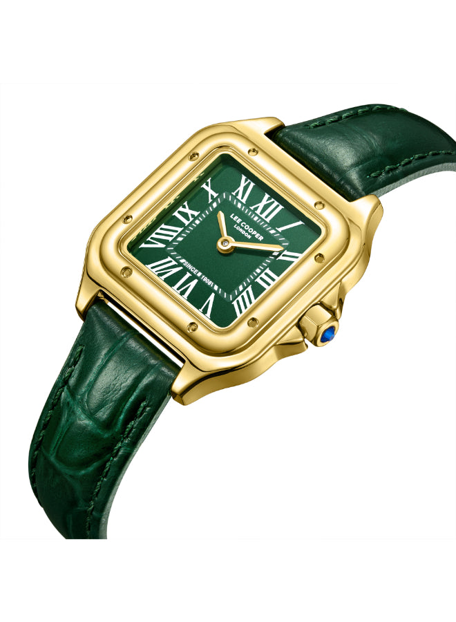 Lee Cooper Women's Analog Dark Green Dial Watch - LC08191.175
