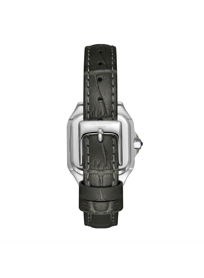 ساعة لي كوبر النسائية التناظرية ذات المينا البيضاء - LC08191.231