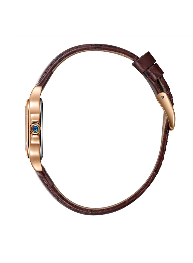 ساعة لي كوبر النسائية التناظرية ذات المينا البيضاء - LC08191.431