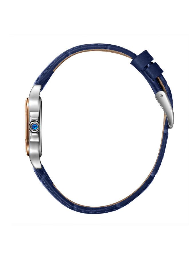 ساعة لي كوبر النسائية التناظرية ذات المينا البيضاء - LC08191.539