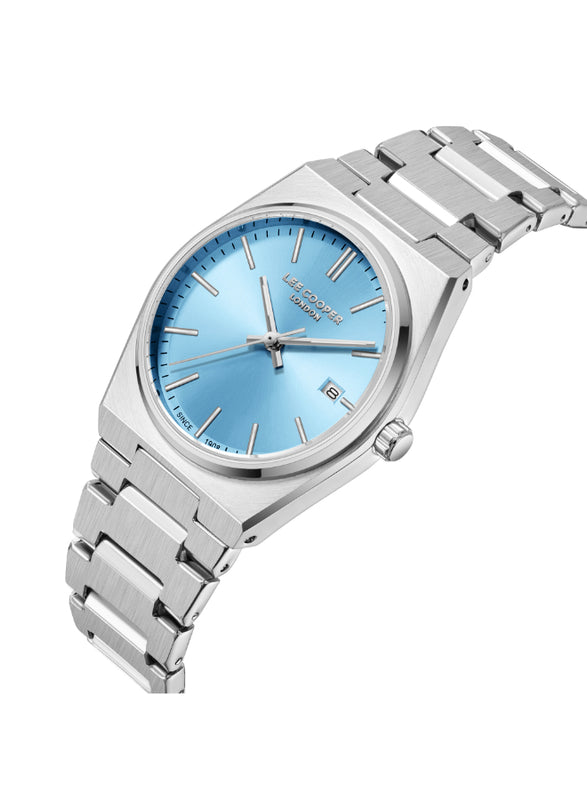 Lee Cooper Women's Analog Light Blue Dial Watch - LC08195.300