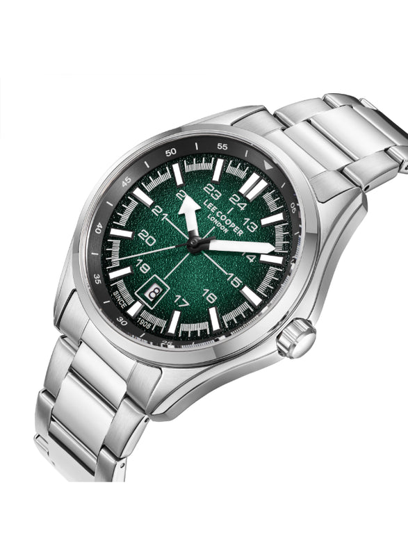 Lee Cooper Men's Analog Dark Green Dial Watch - LC08200.370