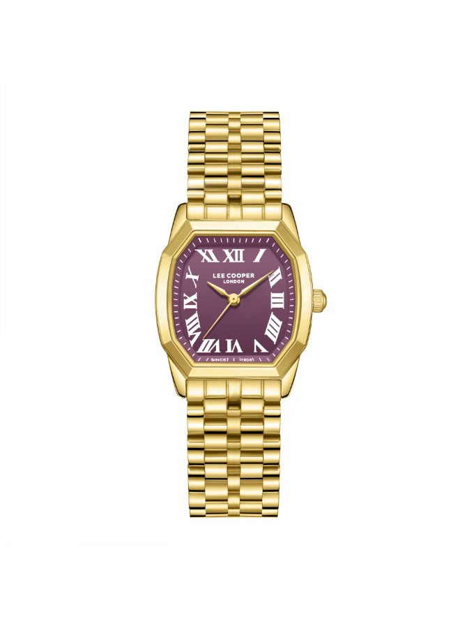 Lee Cooper Female's Analog PURPLE Dial Watch - LC08201.180