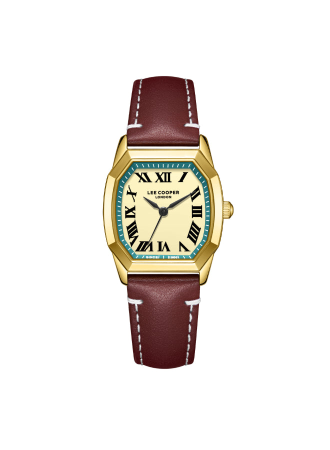 Lee Cooper Female's Analog Gold Dial Watch - LC08202.112