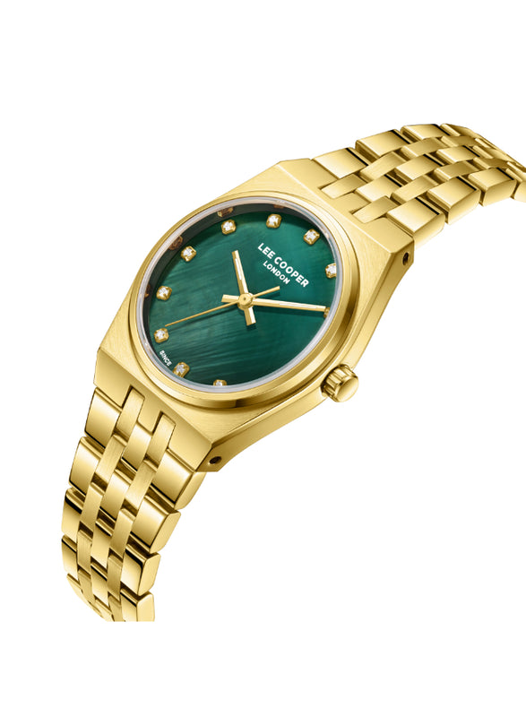 Lee Cooper Female's Analog Green MOP Dial Watch - LC08204.170