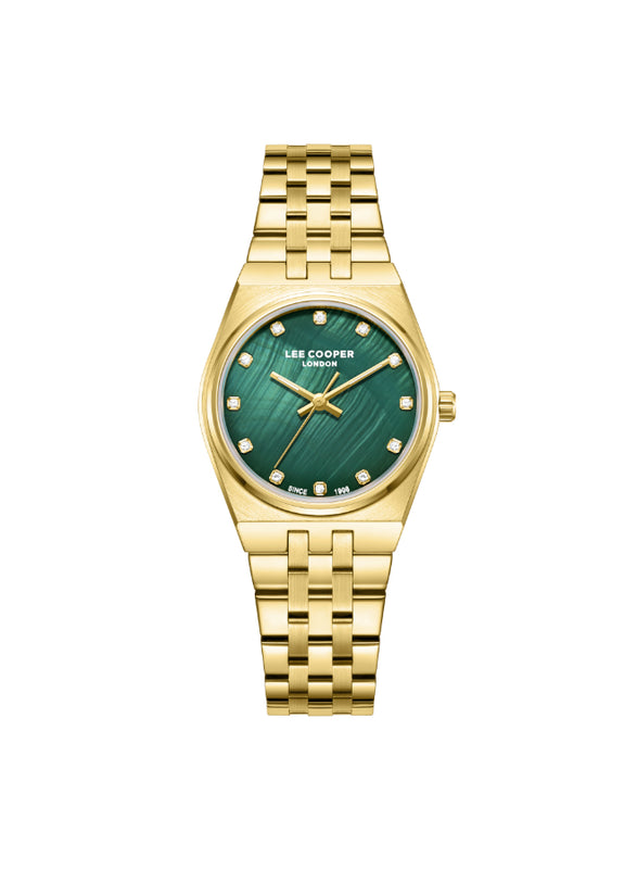 Lee Cooper Female's Analog Green MOP Dial Watch - LC08204.170