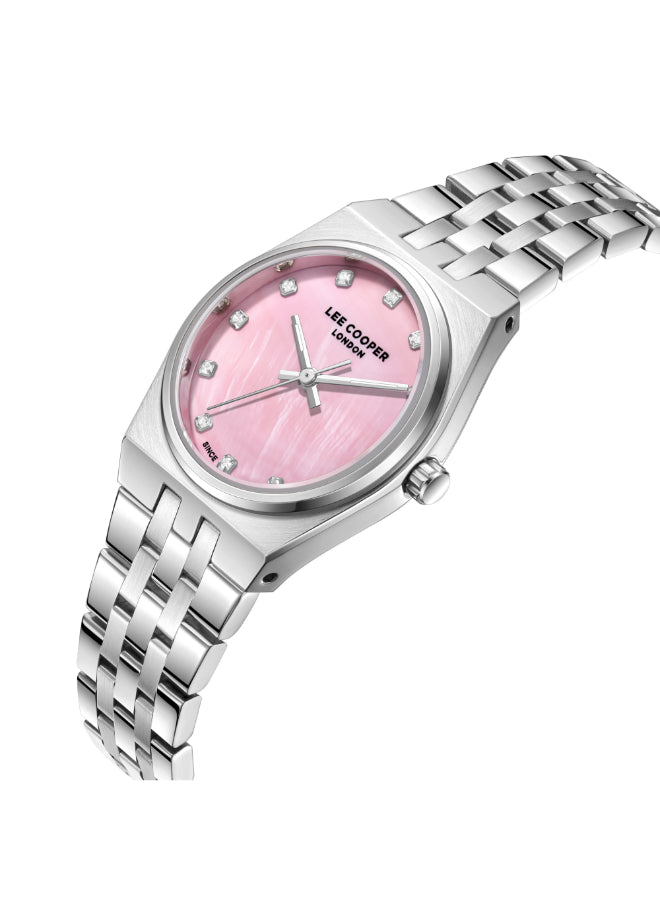 Lee Cooper Female's Analog PINK Dial Watch - LC08204.380