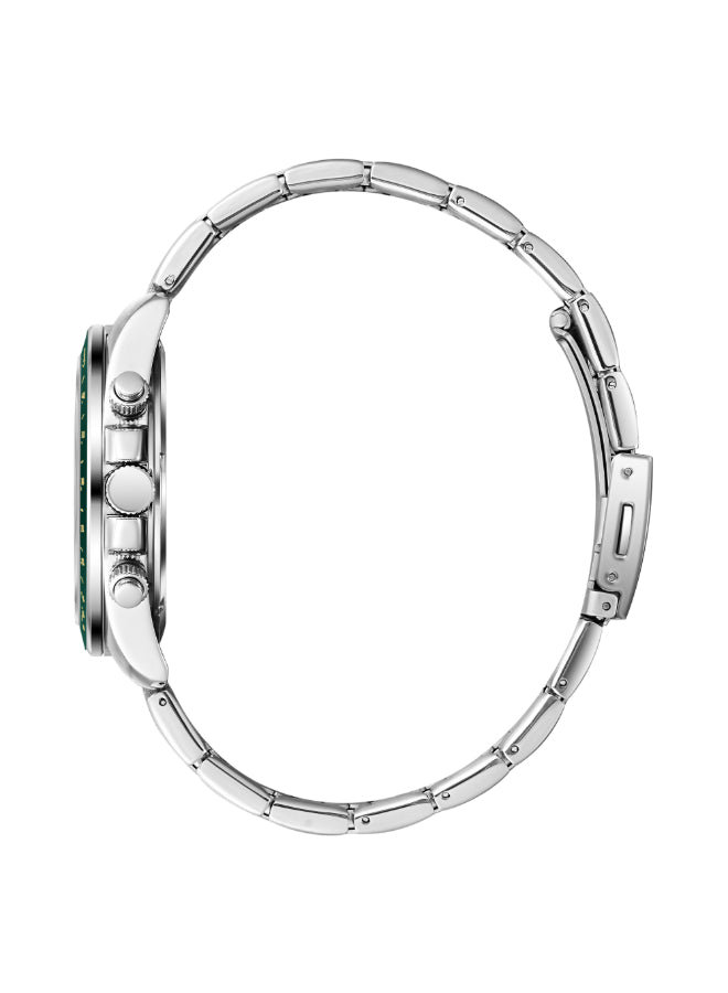 ساعة لي كوبر الرجالية متعددة الوظائف بمينا أخضر داكن - LC08215.270