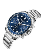 ساعة لي كوبر الرجالية متعددة الوظائف بمينا أزرق داكن - LC08215.390