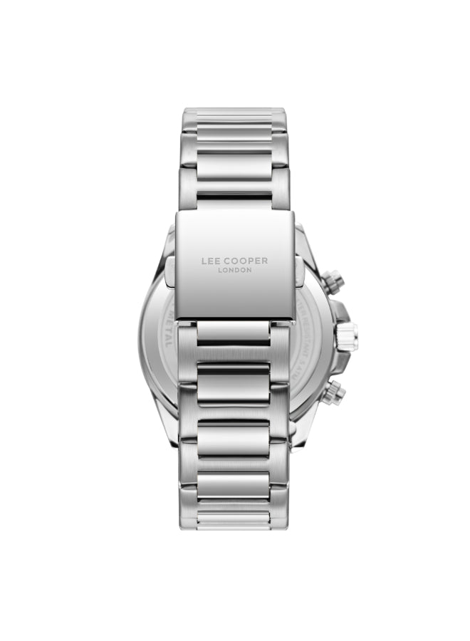 ساعة لي كوبر الرجالية متعددة الوظائف بمينا أزرق داكن - LC08215.390